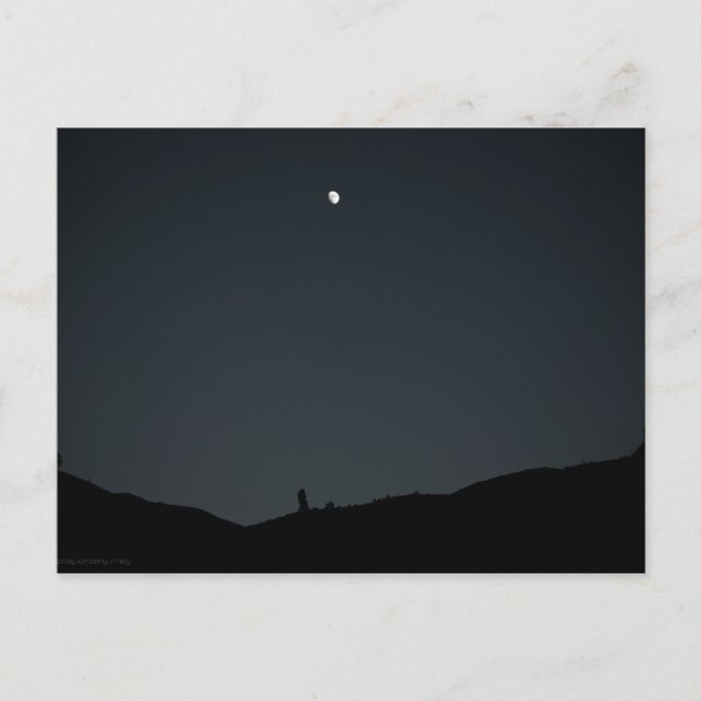 Gute Nacht-Erde-Postkarte Postkarte (Vorderseite)