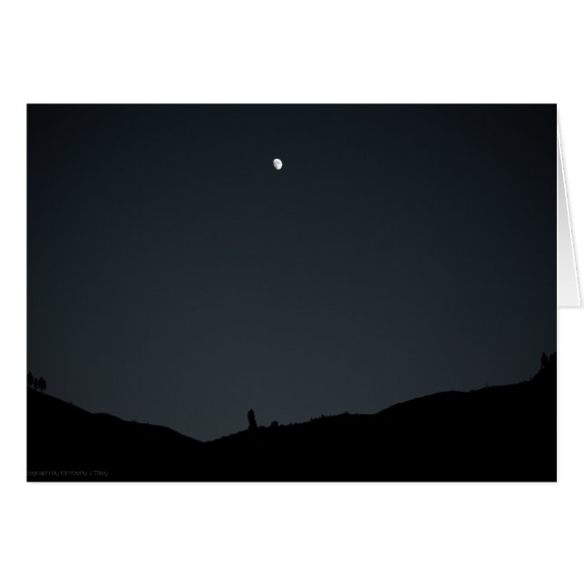 Gute Nacht-Erdenkarte (Vorderseite (Horizontal))