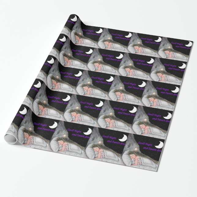 Gute Nacht Geschenkpapier (Ungerollt)