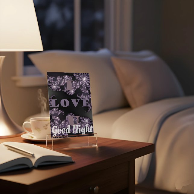 Gute Nacht I Liebe Sie haben einen gesegneten schö Postkarte (End your nice day with love. 🌙 A soulful better midnight bloom for your bedside. #AchempongNights)