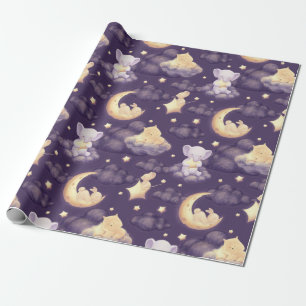 Gute Nacht mit Niedlichem Baby Geschenkpapier