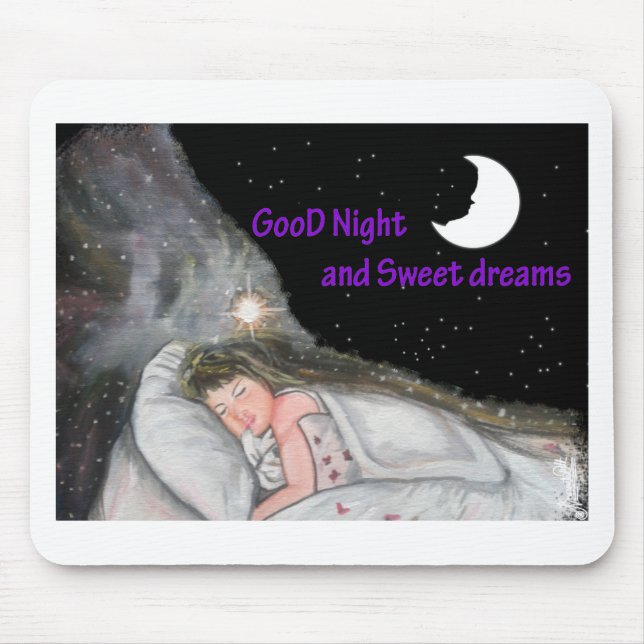 Gute Nacht Mousepad (Vorne)