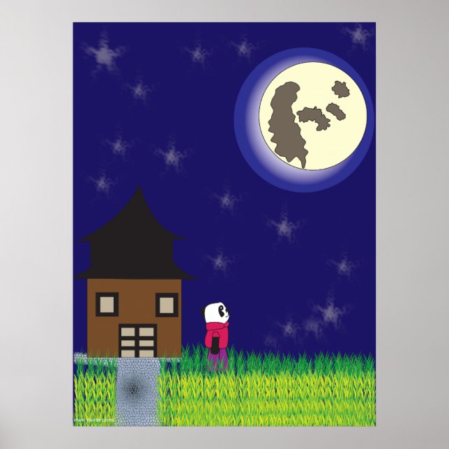 Gute Nacht Panda Poster (Vorne)