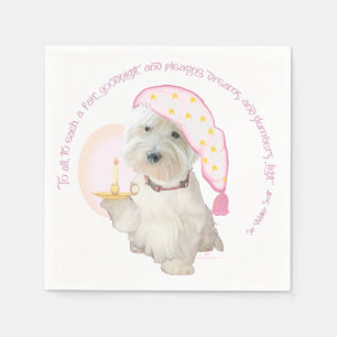 Gute Nacht Pink Serviette