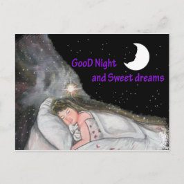 Gute Nacht Postkarte