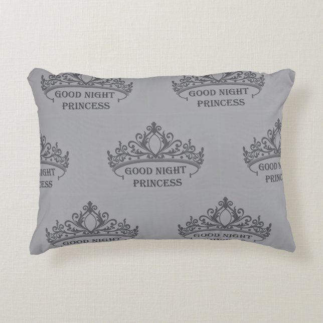 Gute Nacht Prinzessin Akzent Kissen (Vorderseite)