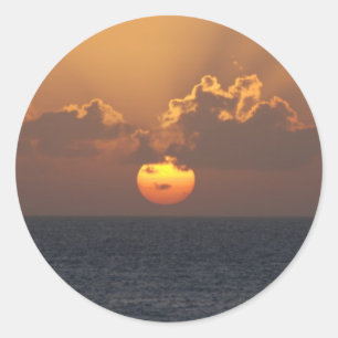 Gute Nacht Runder Aufkleber