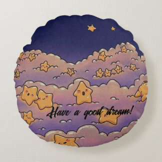 gute Nacht Rundes Kissen