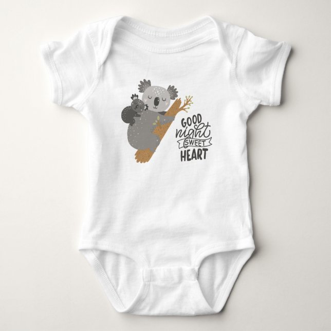 Gute Nacht Schatz Baby Strampler (Vorderseite)