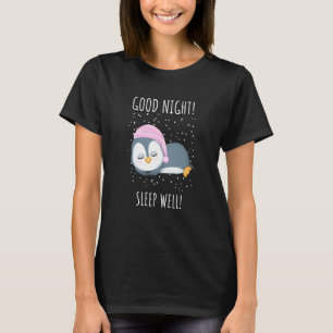 Gute Nacht Schlaf gut Pinguin für Kinder T-Shirt