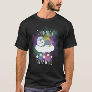 Gute Nacht schlafen gut Pinguin für Kinder T-Shirt