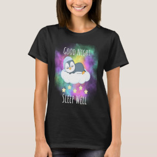 Gute Nacht schlafen gut Pinguin für Kinder T-Shirt