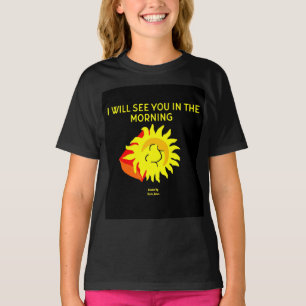 Gute Nacht Sun Girls Black Basic T Shirt