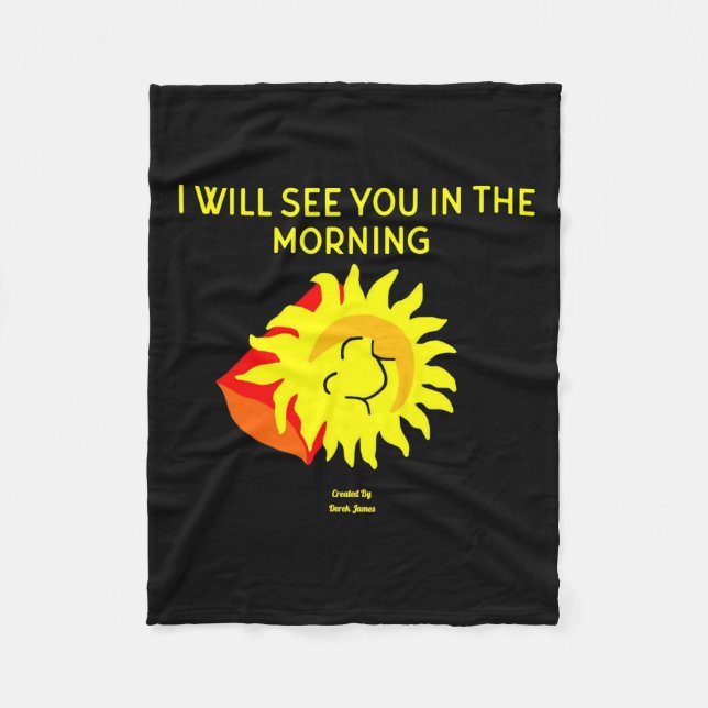 Gute Nacht Sun Small Fleece Blankon (Vorderseite)