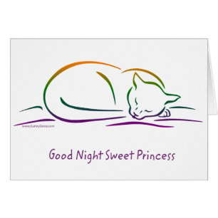 Gute Nacht süße Prinzessin (Katze)