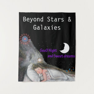 Gute Nacht und süße Träume Wandteppich