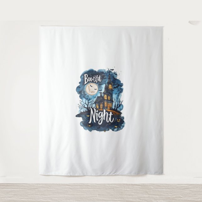 Gute Nacht Wandteppich (Vorderseite)