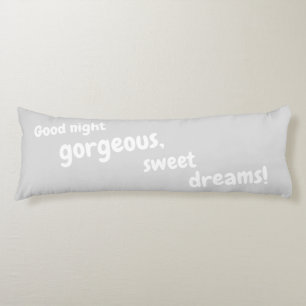 Gute Nacht wunderschön, süße Träume weich gegraben Seitenschläferkissen