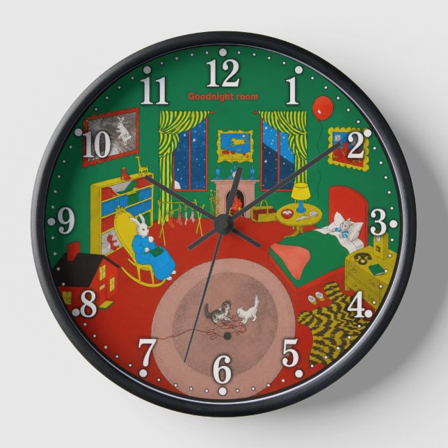 Gute Nacht Zimmer Uhr (Vorderseite)