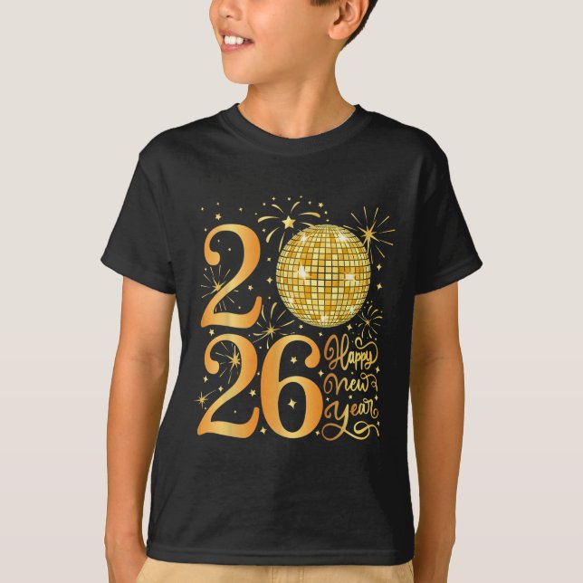Gute neue Jahre 2026 T-Shirt (Vorderseite)