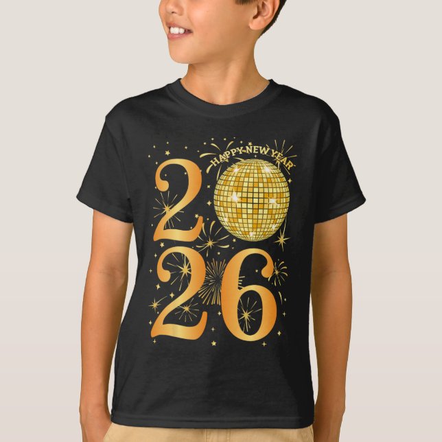 Gute neue Jahre Feuerwerke 2026 Neujahrsfest T-Shirt (Vorderseite)