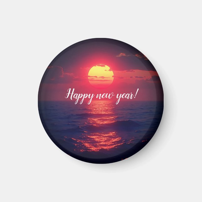 Gute neue Jahre Magnet (Vorne)