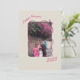 Gute Neujahrsgrüße 2025 Feiertagskarte