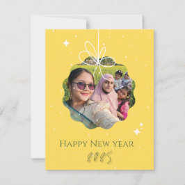 Gute Neujahrsgrüße 2025 Feiertagskarte