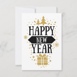 Gute Neujahrskarte // Fun New Year Blank Card