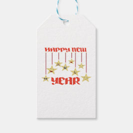 Gute Neujahrsstars Geschenkanhänger