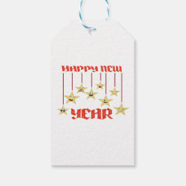 Gute Neujahrsstars Geschenkanhänger