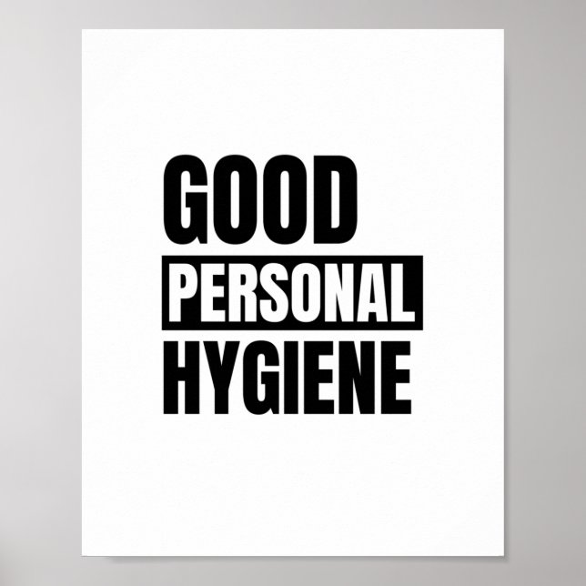 Gute persönliche Hygiene Poster (Vorne)