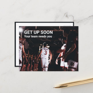 Gute Postkarte: Ihr Team braucht Sie Postkarte