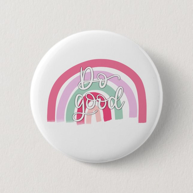 Gute Regenbogen Button (Vorderseite)