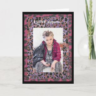 Gute Reise geklappte Grußkarte Karte