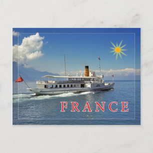Gute Reise nach Frankreich Postkarte