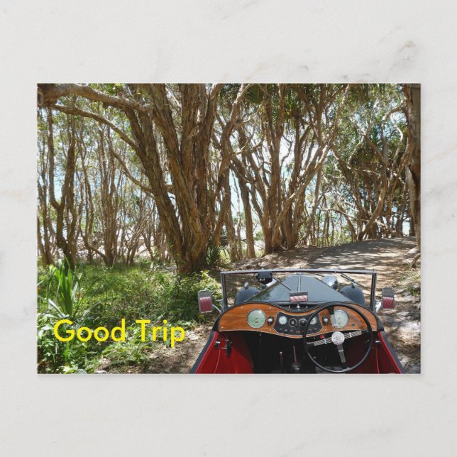 Gute Reise-Postkarte Postkarte (Vorderseite)