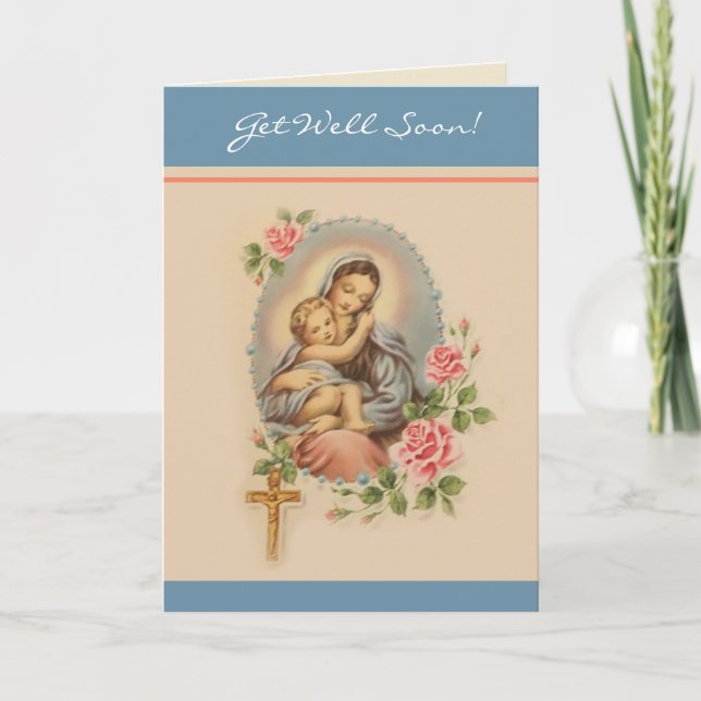 Gute religiöse Jungfrau Mary Memorare Gebet Karte (Vorderseite)