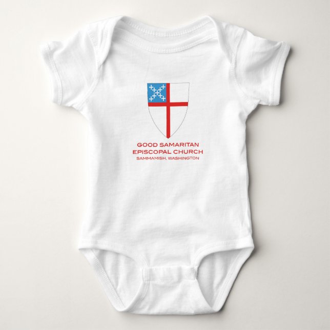 Gute Sam-Episkopale Kirche Sammamish Baby Strampler (Vorderseite)