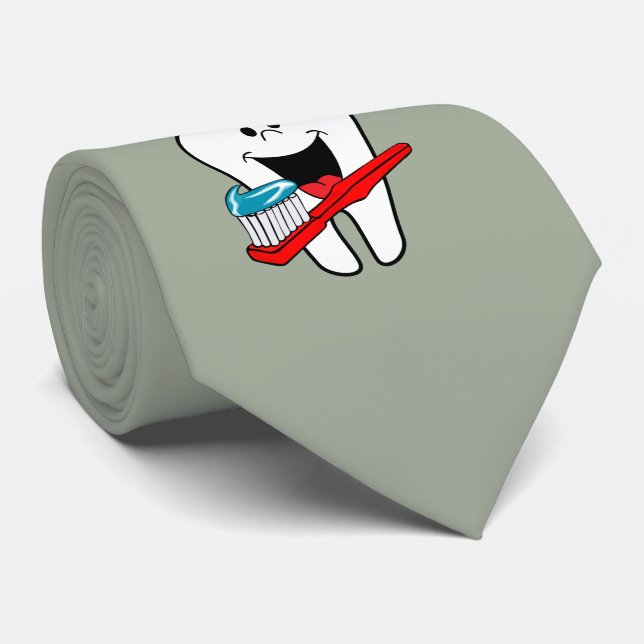 Gute, saubere Zähne Krawatte (Gerollt)