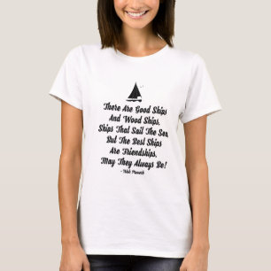 Gute Schiffe und Möwen, irisches Sprichwort über F T-Shirt