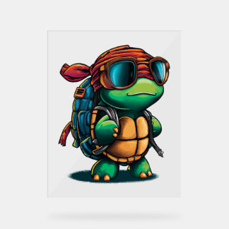 Gute Schildkröte zurück zur Schulzeit Acrylschild