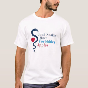 Gute Schlangen teilen verbotene Äpfel T-Shirt