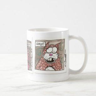gute, schlechte, verrückte Katzen-Tasse Tasse