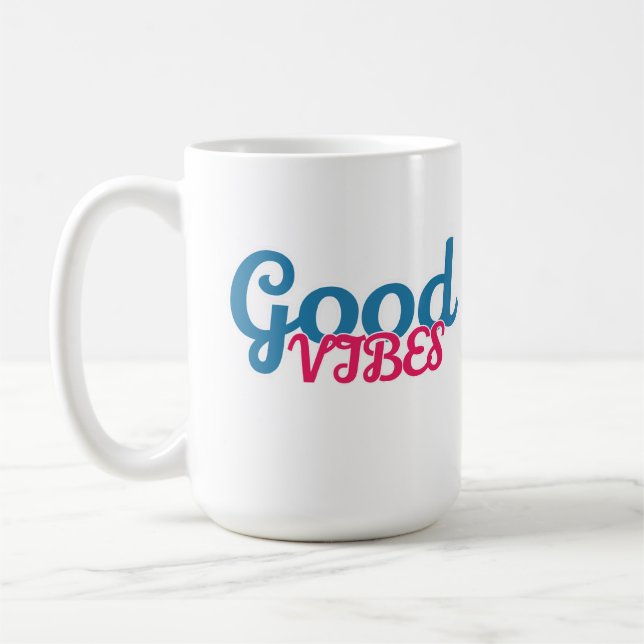 Gute Schwingungen  Kaffeetasse (Links)