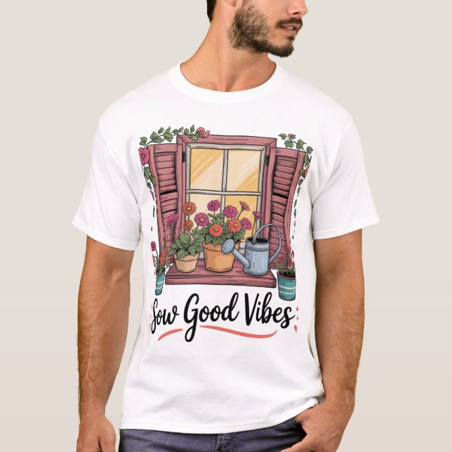 gute Schwingungen T-Shirt (Vorderseite)