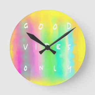 Gute Schwingungens-nur inspirierend Runde Wanduhr