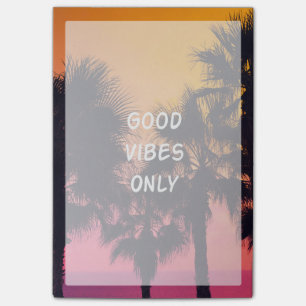 "Gute Schwingungens-nur" tropischer Post-it Klebezettel