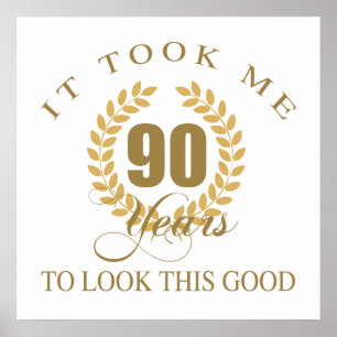 Gute Sicht 90. Geburtstag Poster