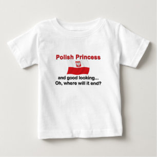 Gute Sicht auf die polnische Prinzessin Baby T-shirt